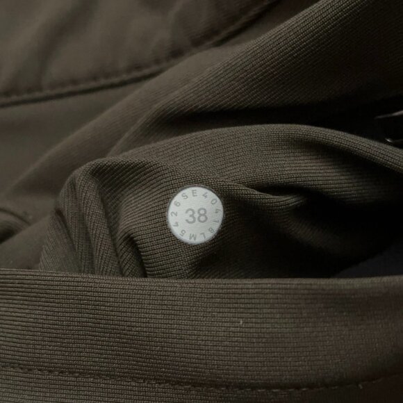 Lululemon ABC Pants Mens Size 38 Classic Fit Warpstreme Stretch Olive Green - Picture 5 of 5